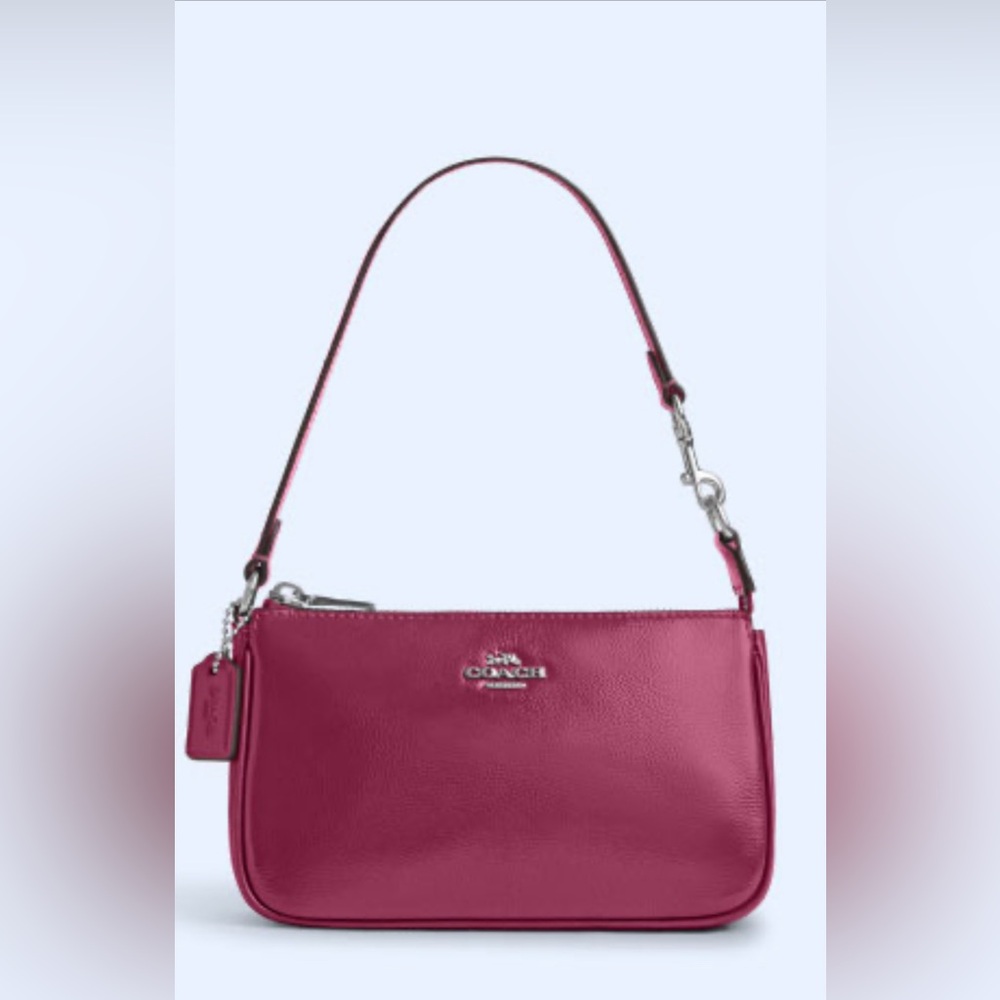 NWT Coach Nolita 19 Pink Patent Leather Wristlet Shoulder Clutch